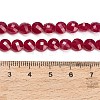 Lab Grown Red Corundum Beads Strands GG-CBAC488-05-5