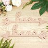 His and Hers Arrow Chair Signs Banner DIY-WH0157-34-4