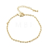 Brass Infinity Link Chain Bracelets for Women BJEW-F531-01G-2