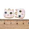 Alloy Enamel Pendants ENAM-V002-04G-4