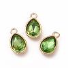 Faceted Glass Rhinestone Pendants GLAA-I051-A18-2