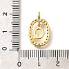 Brass Micro Pave Cubic Zirconia Pendants ZIRC-P123-01G-Q02-3