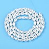 Transparent Spray Painted Glass Beads Strands GLAA-N001-25-3