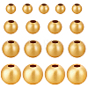 160Pcs 4 Style Brass Beads KK-BBC0008-97-1