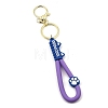 Cat Paw Print PVC Rope Keychains KEYC-B015-03LG-05-1