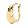 Teardrop Brass Cuff Earrings EJEW-A132-11G-4