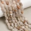 Natural Thousand Layer Phantom Quartz Layered Lodolite Quartz Thousand Layer Garden Quartz Beads Strands GG-CBAC13F-A04-01-1