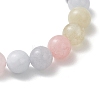 Dyed & Heated Natural Quartz Beads Stretch Bracelets for Women BJEW-JB13167-4