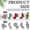 30Pcs 5 Styles Polyester Clothing Patches PATC-FG0003-82-2