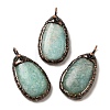 Natural Amazonite Pendants G-K381-05R-01-1