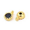 Brass Micro Pave Cubic Zirconia Pendants KK-H204-03G-02-2