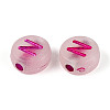 Luminous Frosted Acrylic Beads FACR-T008-02N-2