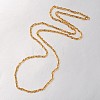 Boy's 304 Stainless Steel Long Double Link Chain Necklaces STAS-L127-11-2