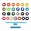 Craftdady 25 Bundles 25 Colors Waxed Polyester Cord YC-CD0001-03B-5