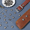 40 Sets Alloy Coin Screw Rivet FIND-PH0060-32AS-4