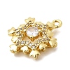 Christmas Brass Micro Pave Cubic Zirconia Pendants KK-L258-04G-E01-2