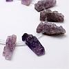 Natural Druzy Amethyst Beads Strands G-K135-C01-3