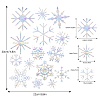 Snowflake Rainbow Prism Electrostatic Window Stickers PW-WG5AC36-01-2