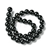 Natural Dyed & Heated Black Onyx Round Beads Strand X-G-L087-12mm-01-4