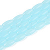 Imitation Jade Glass Beads Strands GLAA-T028-15J-01-1