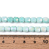 Anti-Tarnish Electroplate Glass Beads Strands GLAA-N057-6mm-02-4