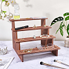 4-Tier Wood Action Figure Storage Display Risers ODIS-WH0038-306B-4