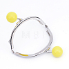 Iron Purse Frame Handle with Solid Color Acrylic Beads FIND-Q038P-D10-2