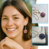 2Pcs 925 Sterling Silver Flat Round Pendant Cabochon Settings STER-PH0005-10G-5