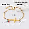 304 Stainless Steel Religion Cross Link Bracelets for Men Women IZ7438-5-1