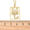 304 Stainless Steel Necklace LS-NJEW-D330-01G-08-3