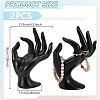 2Pcs Plastic Mannequin Hand Jewelry Display Holder Stands RDIS-UN0001-02B-3