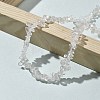 Natural Quartz Crystal Chip Beaded Necklaces for Men Women NJEW-G159-01S-2