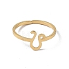 Real 18K Gold Plated 304 Stainless Steel Adjustable Finger Ring RJEW-L115-01G-08-2