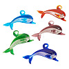 5Pcs 5 Colors Handmade Lampwork Big Pendants LAMP-TA0001-68-2