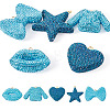 5Pcs 5 Styles Handmade Polymer Clay Pendants RB-BT0001-05B-1