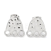 304 Stainless Steel Footprint Stud Earrings EJEW-D281-10S-1