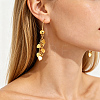 Brass Tassel Chain Dangle Earrings for Women UF0986-1