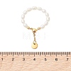 3Pcs 3 Styles Natural Cultured Freshwater Pearl Beaded Stretch Finger Rings RJEW-JR01010-3