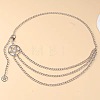 Pentagram Alloy with Aluminium 3 Layer Waist Belly Chains for Women FS-WGF67DF-01-3