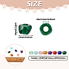  90pcs 6 colors Transparent Resin Beads RESI-TA0001-58-11