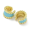 Brass with Enamel Cuff Earrings EJEW-C104-079A-01-2