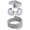 1 Set CCB Plastic Bangles Sets for Women BJEW-SP0001-36-1