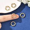 SHEGRACE Brass Spring Gate Rings XGRQ58246-763G-4