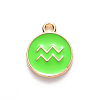 Alloy Enamel Pendants ENAM-S124-01A-06J-2