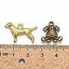 Tibetan Style Alloy Puppy Pendants TIBEP-MSMC021-28-4