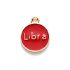 Alloy Enamel Pendants ENAM-S124-01A-07K-3