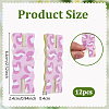 12Pcs Leopard Print Polyester Necklace Anti-Winding Display Cards CDIS-OC0001-14D-2