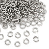 Tarnish Resistant 304 Stainless Steel Open Jump Rings STAS-N015-04-4x0.8mm-5
