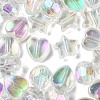 350Pcs 3 Style Transparent Acrylic Beads TACR-FS0001-05-3