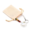 Chakra Heart Crystal Suncatcher Dowsing Pendulum Pendants PALLOY-JF00460-03-8